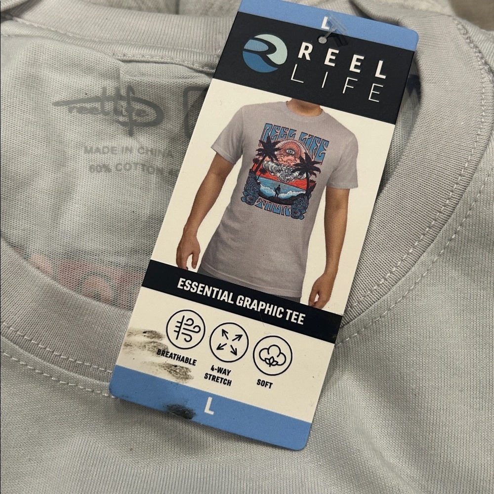 REEL LIFE ESSENTIAL GRAPHIC T-SHIRT L - Picture 4 of 5